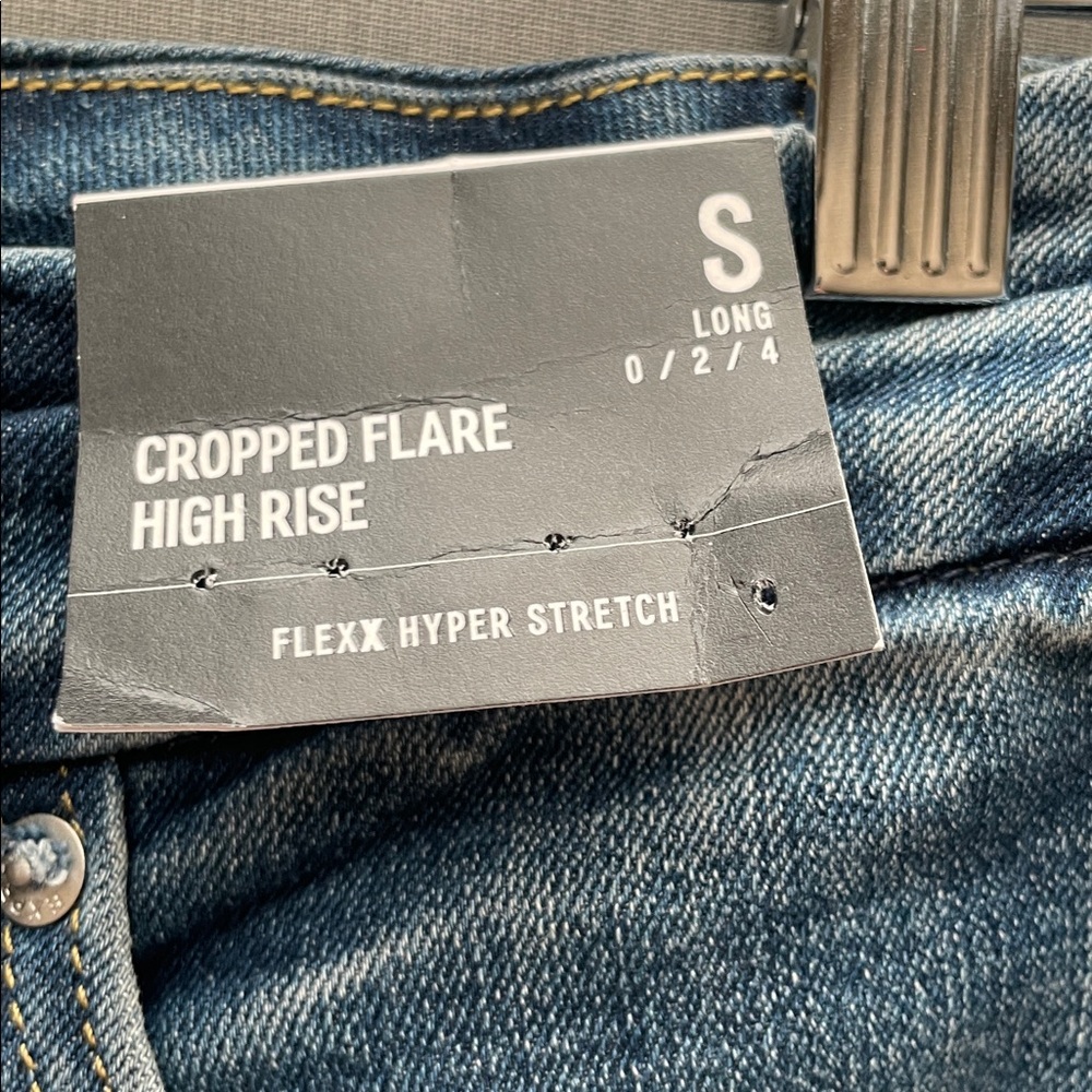 Express Cropped Flare High Rise Women’s Jeans Size S (Long) - Picture 4 of 9